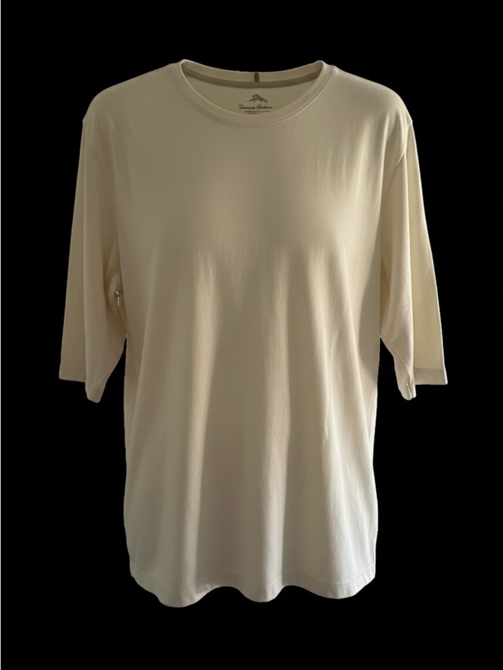 Tommy Bahama Short Sleeve Crew Neck Tee in Light Cream - Mr. Summer Style